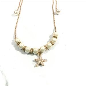 Beach Fashion Jewelry. Pearl & Starfish bracelet